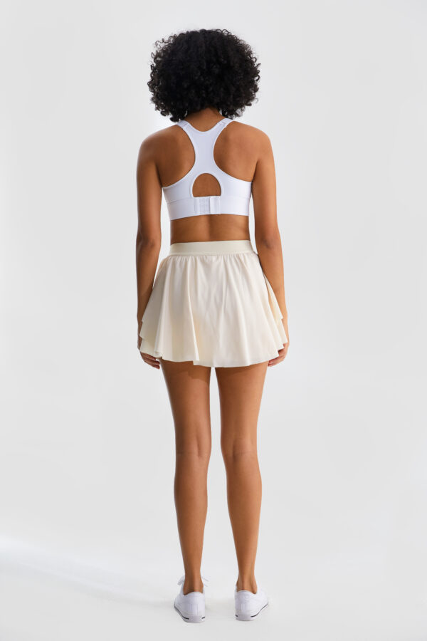 Henny Tennis Skirt, Milk Yellow