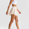 Henny Tennis Skirt, Milk Yellow