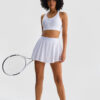 Henny Tennis Skirt, White