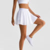 Henny Tennis Skirt, White