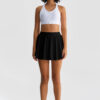 Henny Tennis Skirt, Black