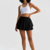 Henny Tennis Skirt, Black