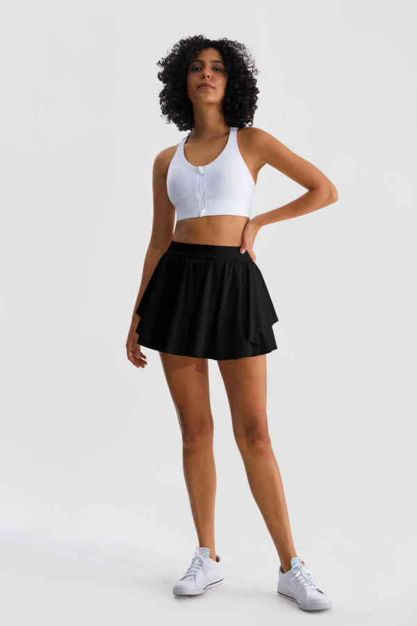 Henny Tennis Skirt, Black