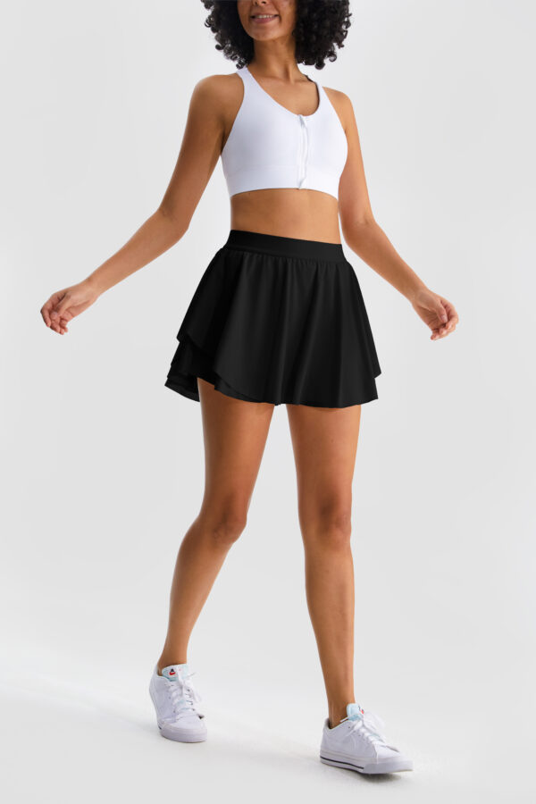 Henny Tennis Skirt, Black