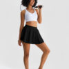 Henny Tennis Skirt, Black