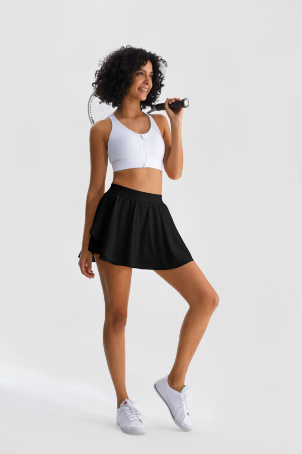 Henny Tennis Skirt, Black