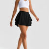 Henny Tennis Skirt, Black