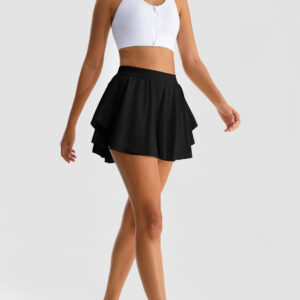 Henny Tennis Skirt, Black