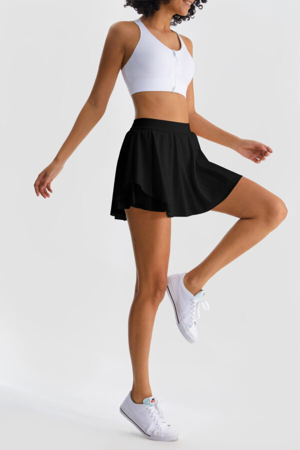 Henny Tennis Skirt, Black