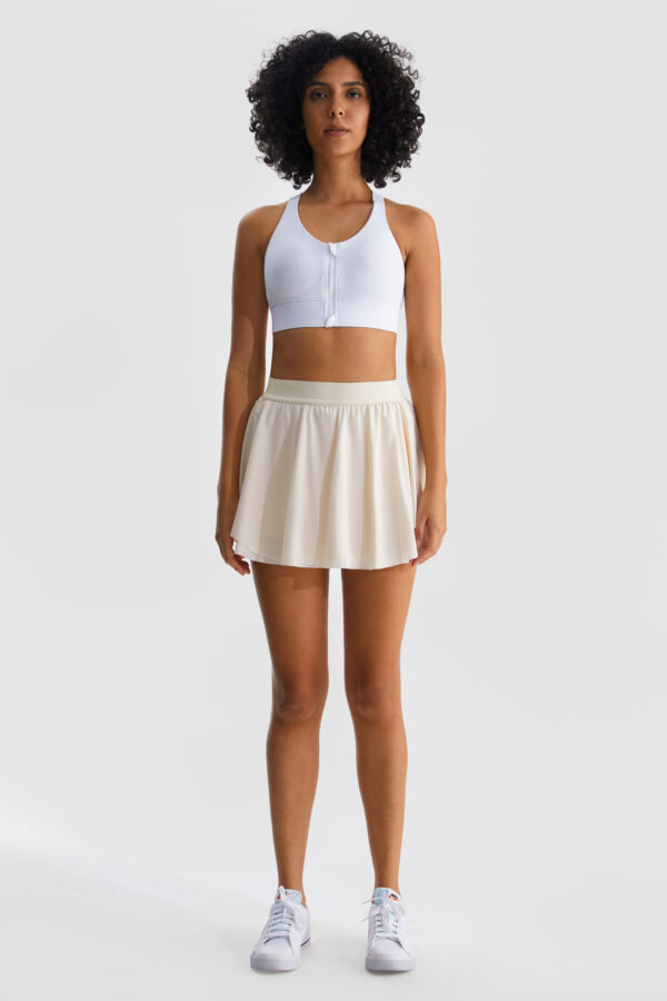 Henny Tennis Skirt, Milk Yellow