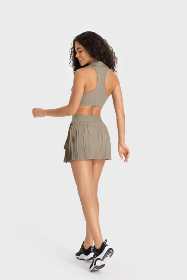 Lucy Tennis Skirt, Light Khaki