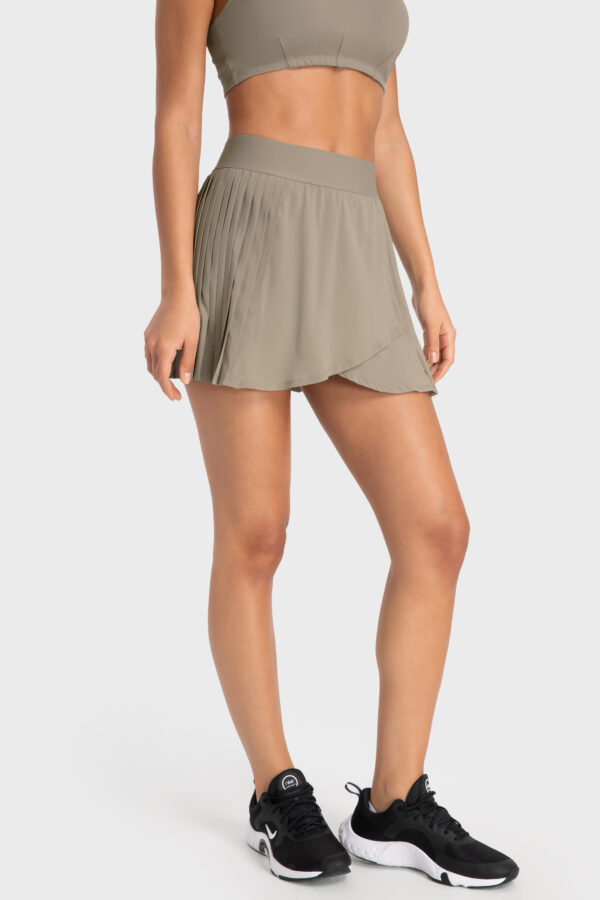 Lucy Tennis Skirt, Light Khaki