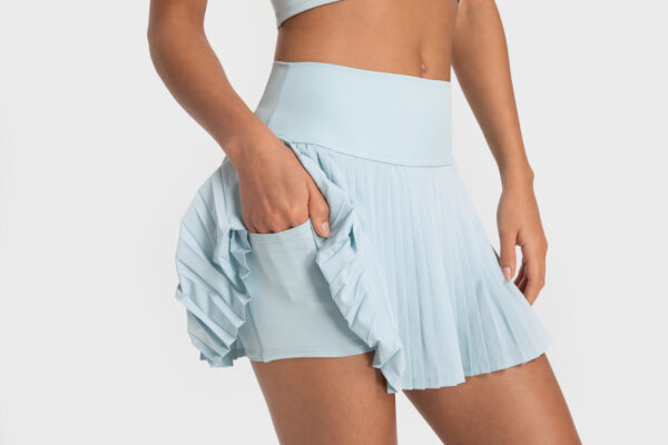 Louise Tennis Skirt, Light Blue