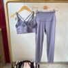 Angel Bra Legging Yoga Set, Purple