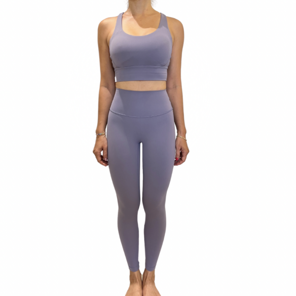 Angel Bra Legging Yoga Set, Purple