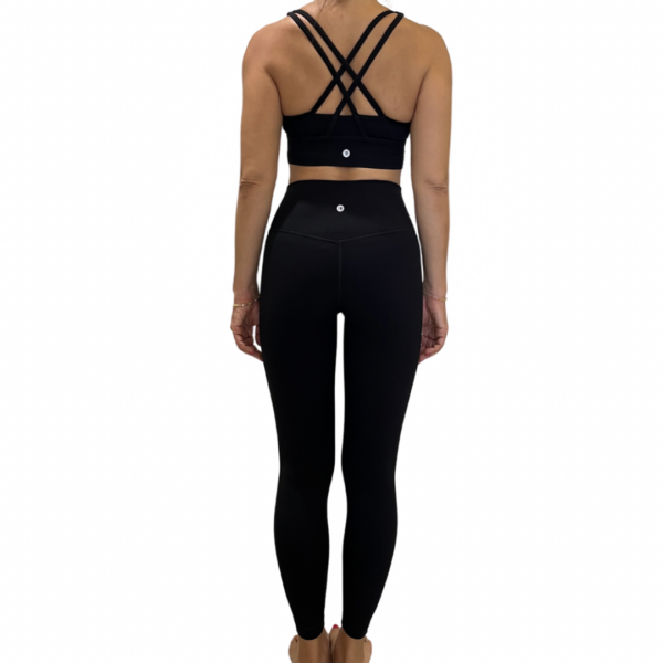 Angel Bra Legging Yoga Set, Black